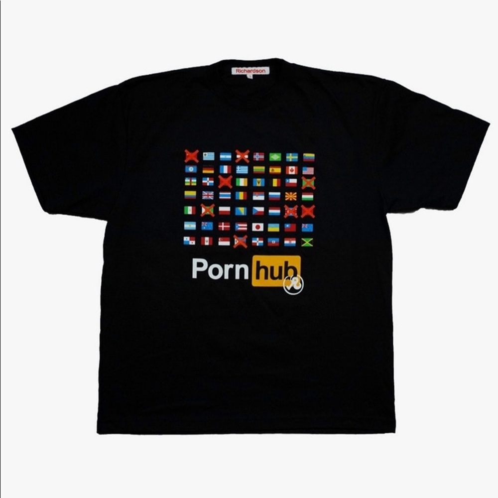 Pornhub x Richardson Banned T Shirt SZ 3